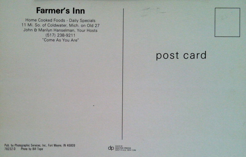 Farmers Inn - Old Postcard (newer photo)